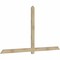Ekena Millwork Eugene Rough Sawn Timber Gable Bracket, Douglas Fir, 96"W x 52"H x 2"D x 4"F, 13/12 Pitch GBW096X52X0204EUG00RDF - alternate 4